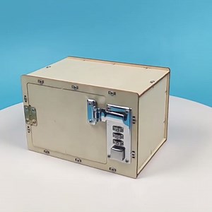 DIY Mechanical Combination Lock Box Kit, STEM Science Experiment Creative Toy, Educational Craft Project for Kids Adults, Secure Safe Box Invention