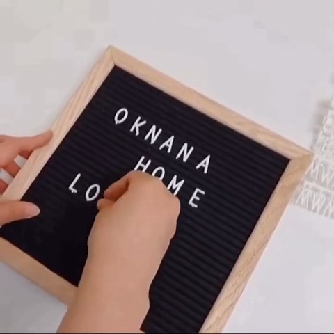 Letter Board,Changeable Felt Letter Board With Letters, With 340 Letters 10x10 Inches Board With Letters Changeable,Milestone Board,Sign Board Farmhouse Decor Wall