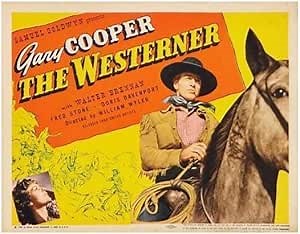 enhighten The Westerner Movie Gary Cooper Walter Brennan Forrest Tucker Film Wall Art Print for Theater Movie Night Room Decor 24x36 Poster