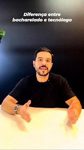 Tecnólogo ou Bacharelado no UNIVEM: qual a diferença? 🤔 O Prof. Me. Lucas Franzo explica de forma simples e rápida as principais diferenças entre esses dois tipos de graduação. Assista até o fim e descubra qual combina mais com o seu futuro profissional! https://www.univem.edu.br/ #UNIVEM | Marília Notícia