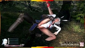 Bunny Babe Cosplay Loves It Outside- Sword X Hime Gameplay