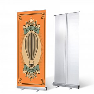 [Hot Item] Aluminium Roll up Banner Advertising Display Retractable Poster Banner Pull up Banner Stand