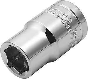 Utoolmart Shallow Socket, 1/2 inch Drive, 1/2 inch, 6-Point, Cr-V, Standard Imperial Sizes, 1Pcs Socket