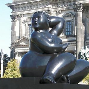 [Hot Item] Fernando Botero Bronze Fat Lady Statue Sculptures
