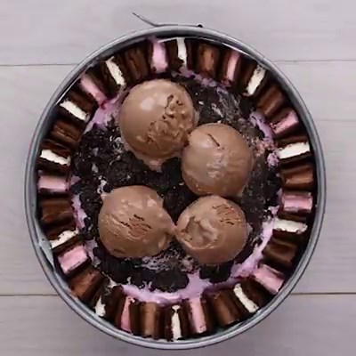 Triple Layer Ice Cream Crunch Cake | So Yummy