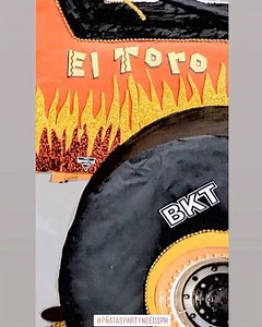 Monster Jam “El Toro Loco” Pull String Piñata (Pull String Type)...