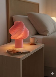 Design Tischleuchte "Softeis" – Organische Form, 3D Druck Lampe – Modernes Stimmungslicht für Schlafzimmer & Wohnzimmer – Ice Cream - Etsy.de