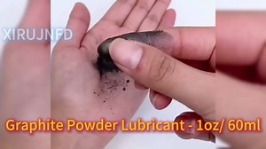 XIRUJNFD Graphite Powder Lubricant - 1oz/ 60ml 3000-Mesh Multi-Use Extra Fine Dry Lock Lube with Pointed Tip, for Padlocks, Car, Door Hinge & Tools | Dust-Free, Long-Lasting, Quick-Acting (1oz/60ml)
