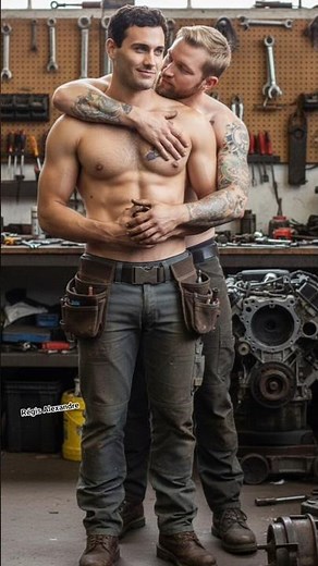 gay couple mechanics job