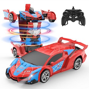 DEERC Spider RC Car Transform Robot, 2.4GHz Remote Control Spider Cars for Kids, 1:18 Scale Robot Toy Car W/One-Key Transformation, 360° Rotation, Auto Mode, Rechargeable Battery, Robot for Man Boys - Walmart.com