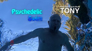 Psychedelic Swim-Nude Male Figure Study-Tony-4K