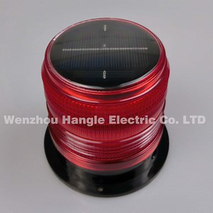 [Hot Item] High Brightness Solar Traffic Road Warning Light Flashing Solar Beacon Light 12 LED Beacon Strobe Warning Light
