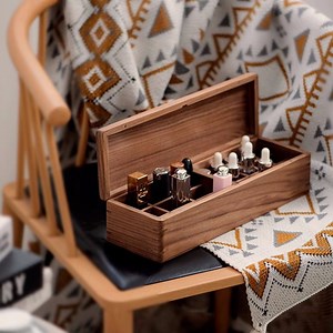 Walnut Wood Essential Oil Storage Box, Natural Living and Wellness Aromatherapy Oil Diffuser Organizer, Personalized Custom Engraved Gifts - Etsy