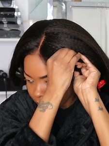 #AprilLaceWigs SKU: IT22 Italian yaki Silk top Bob wig Check more on...