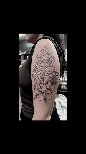 Couple of my ornamental designs done for Keavy today ⚫️ Ghost - Tattoo & Piercing . . . . #tattoo #tattooart #blackwork #traditionaltattoo #tattoodesign #ScottishTattooArtist #ornamentaltattoo #floral #peony #ornamental | Steve Tattoo