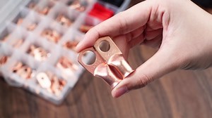 220 Pcs Battery Terminal Connectors Battery Cable Ends Kit Awg 1 2 4 6 8 1/0 2/0 Gauge 110pcs Heavy Duty Copper Wire Lugs Kit with 110pcs 3: 1 Heat Shrink Tubing