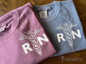 RN Caduceus T-shirt - Comfort Colors Registered Nurse Tee - Etsy Canada