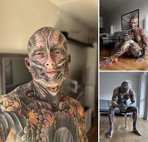 118K views · 283 reactions | Check this out! A man with lots of tattoos reveals his true look without them.  His transformation is unbelievable! He was such a handsome guy! Look at his photos in the comments  | Tears of Grief | Facebook