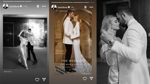 In Photos: Kevin Love celebrates second anniversary with wife Kate