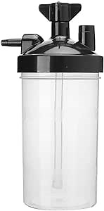 Diydeg Oxygen Generator Humidifier Bottles, Replacment Practical Reusable Oxygen Concentrator Humidifier, Plastic Home for Oxygen Generators