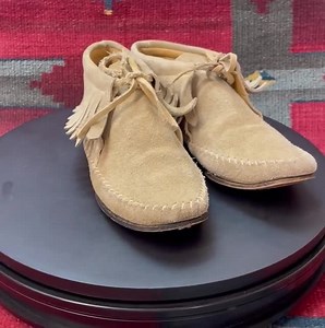 1960’s Vintage Flings Suede Fringed US Women’s Size 6 Hard Sole Moccasins Booties - Etsy