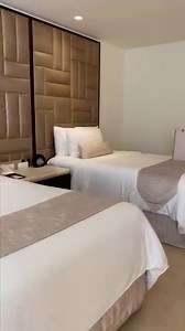 Picture this: You go back to your room after spending the day at the pool...the floor is cool, the sheets are fresh & there's a glass of champagne waiting for you. 🌴✨ Need any more reasons to book? https://bit.ly/3KgQ0OQ | Playacar Palace