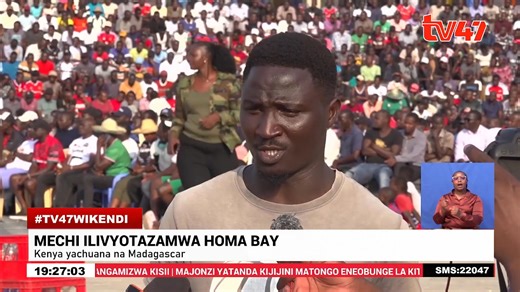 MECHI ILIVYOTAZAMWA HOMA BAY Mashabiki wafurika ufuoni Homa Bay Kenya yachuana na Madagascar Shangwe na nderemo zatamalaki Rangi za taifa zatawala uwanjani #TV47Wikendi | TV47 Digital