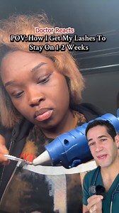 Wouldn't recommend it 🎥 _urgirllexx on tt #eyelashes #cosmetics #safety #doctorreacts | Doctor Myro