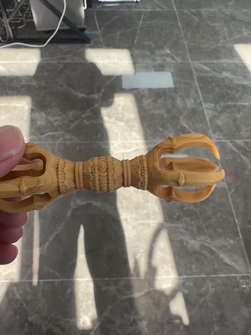 RobinEllis Boxwood Carving Craft Tibetan Buddhist Mascot Vajra Hand Pieces Ornaments