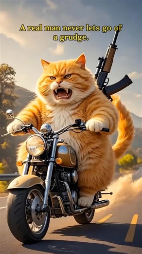 The fat orange cat will fight for his mother. | Orange CAT