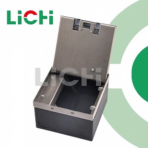 [Hot Item] Stainless Steel Distribution Damping Type Floor Socket Box Pop up Floor Socket Outlet Box