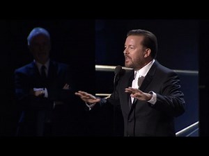 Ricky Gervais "Thanks" His Girlfriend - 2016 Britannia Awards