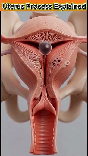 What Happens Inside Your Uterus Every Month #anatomy #education #shorts