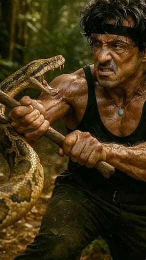 Sylvester Stallone vs Anaconda#Stallone#Anaconda #EpicFight #Survival #Hollywood#Thriller#Sylvester