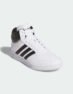adidas Performance - Hoops 4.0 - Halfhoge schoenen in wit en zwart | ASOS