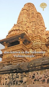 Laxman Temple at Khajuraho This is the famous Laxmana Temple in Khajuraho, also known as the Vaikuntha Vishnu temple. Constructed in the 10th century by the Chandella rulers, it is one of the finest Vishnu temples in India and a splendid example of medieval Hindu architecture. The temple's intricate carvings depict scenes from the Ramayana and Mahabharata, as well as a variety of erotic themes making it one of the most well known temples in India. Khajuraho served as the capital of the Chandella