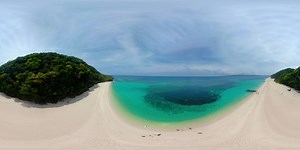 Tropical beach and blue lagoon 360VR. 360º Video | 360Cities