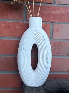 Modern Minimalist Plaster Vase – Handmade Scandinavian-style Decoration – White Design With Texture – Gift Idea - Etsy Canada