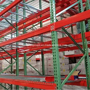 [Hot Item] Heavy-Duty Industrial Steel Rack with Customizable Mesh Decking