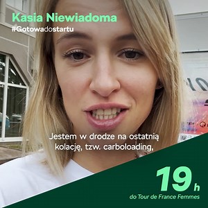 Do startu zostało tylko 19 godzin! Katarzyna Kasia Niewiadoma spożywa ostatnią kolację przed startem 🍽️ Wieloetapowy wyścig kolarski to gigantyczny wysiłek dla organizmu 🚴 💪, więc Kasię czeka prawdziwa węglowodanowa uczta, aby zbudować zapas energii przed startem 🧁🍝 #Gotowadostartu | Škoda
