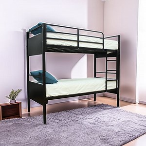 [Hot Item] Twin Full Trundle Bed Metal Convertible Beds Platform Heavy Duty Dormitory Kids' Beds