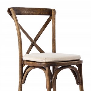 [Hot Item] Wholesale Farmhouse Antique X Cross Back Chairs Stackable Wooden Rustic Dining Chairs