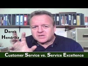 Customer Service vs Service Excellence Video Tutorial