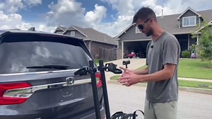 Bike Rack for Car - Ebike Rack for Tow Hitch 2 Bikes, Electric E-Bikes Carrier Holds 200 lbs for Truck Trailer SUV, Smart Tilting Folding Bike Racks for Fat Tire Ebikes Bicycles