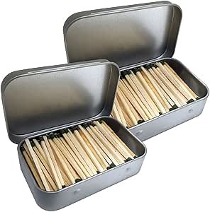 PBL Waterproof Matches 300 Wooden Fire Starters in Tin Containers Kaeser Wilderness Supply