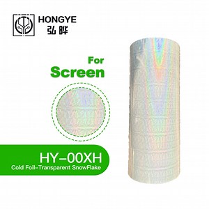 [Hot Item] Cold Foil for Screen Printing_Transparent Snowflake (HY-00XH)