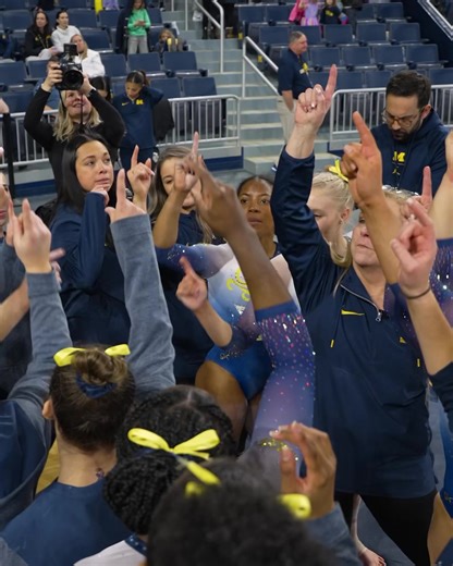 2.7K views · 229 reactions | Boom. Exhibition win in the books. #GoBlue 〽️ | Michigan Gymnastics | Facebook