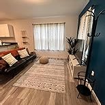 Boho Curtains Floor-Length Bohemian Window Treatments with Black Geometric Pattern & Tassels Fringe Long Light-Filtering Drapes for Livingroom Sliding Door, Rod Pocket, 59''W x 96''L, 2 Panels