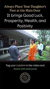 Always Place Your Daughter's Feet at the Main Door! #ytshorts #astrology