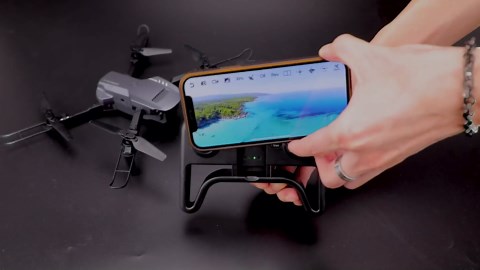 RADCLO Mini Drone with Camera - 1080P HD FPV Foldable Drone with Carrying Case, 2 Batteries,90° Adjustable Lens, One Key Take Off/Land, Altitude Hold, 360° Flip, Gifts Drones, Blue